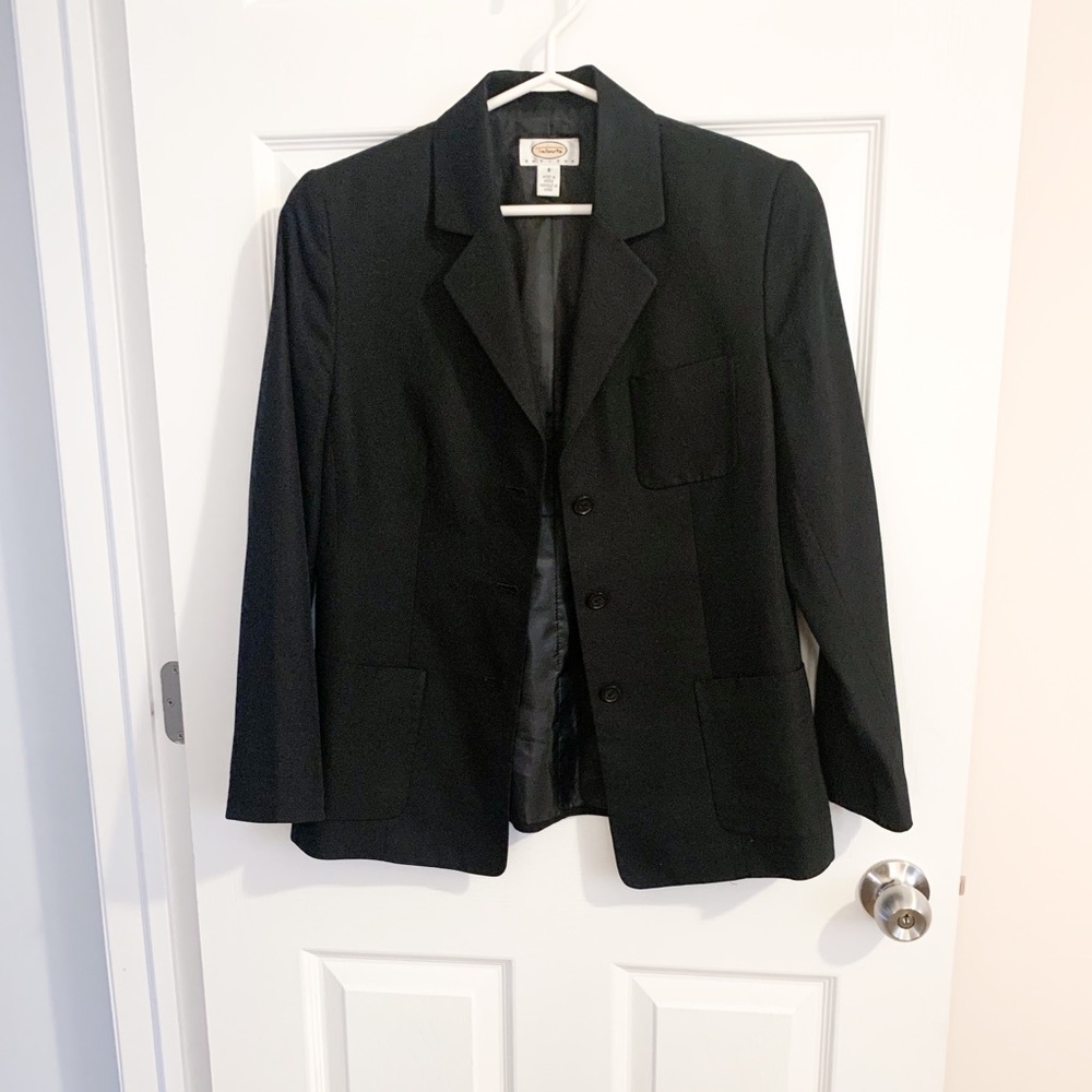 Talbots Petites black blazer size 8